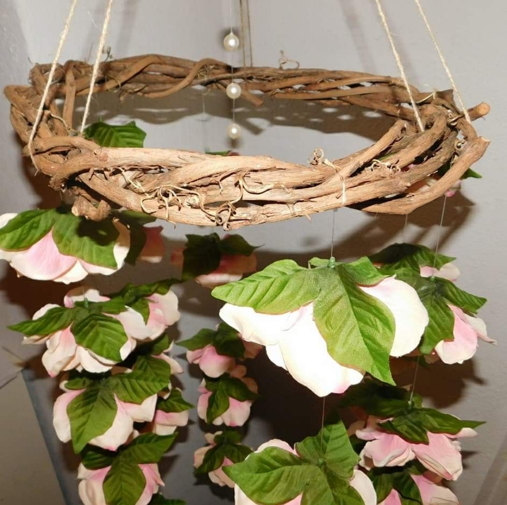 Vine and rose chandelier